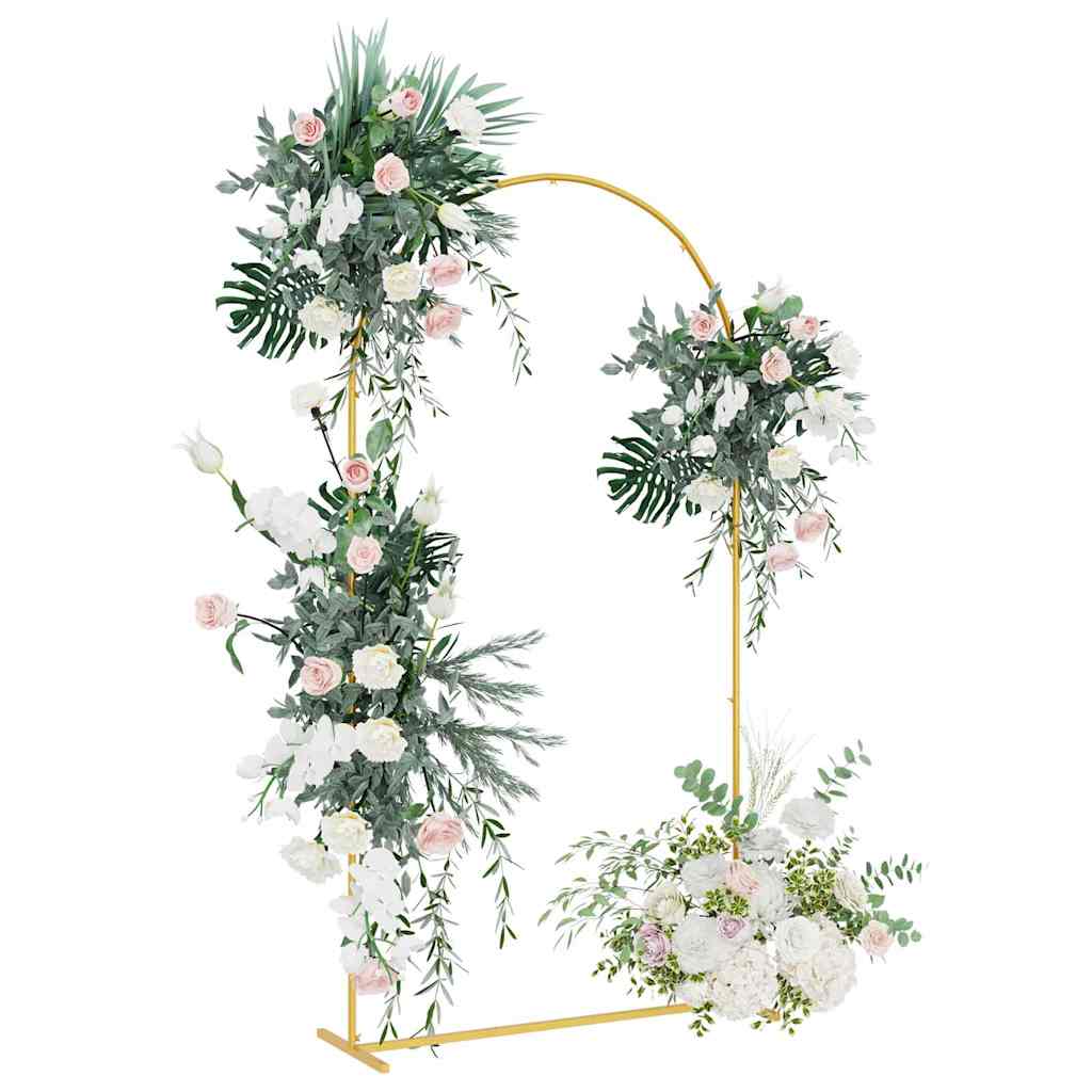 Wedding Arch Gold 100 x 39 x 200 cm Steel