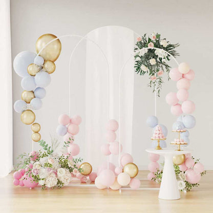 Wedding Arch 3 pcs White Steel