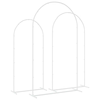 Wedding Arch 3 pcs White Steel
