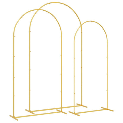 Wedding Arch 3 pcs Gold Steel