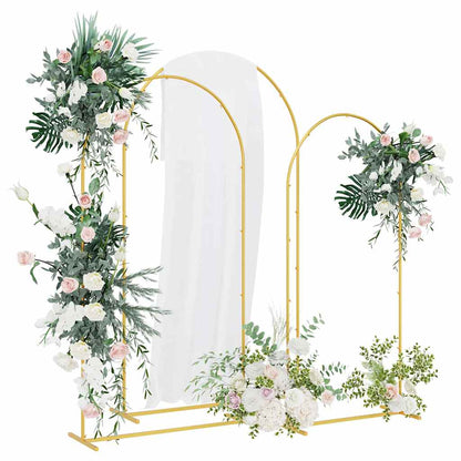 Wedding Arch 3 pcs Gold Steel