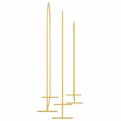 Wedding Arch 3 pcs Gold Steel