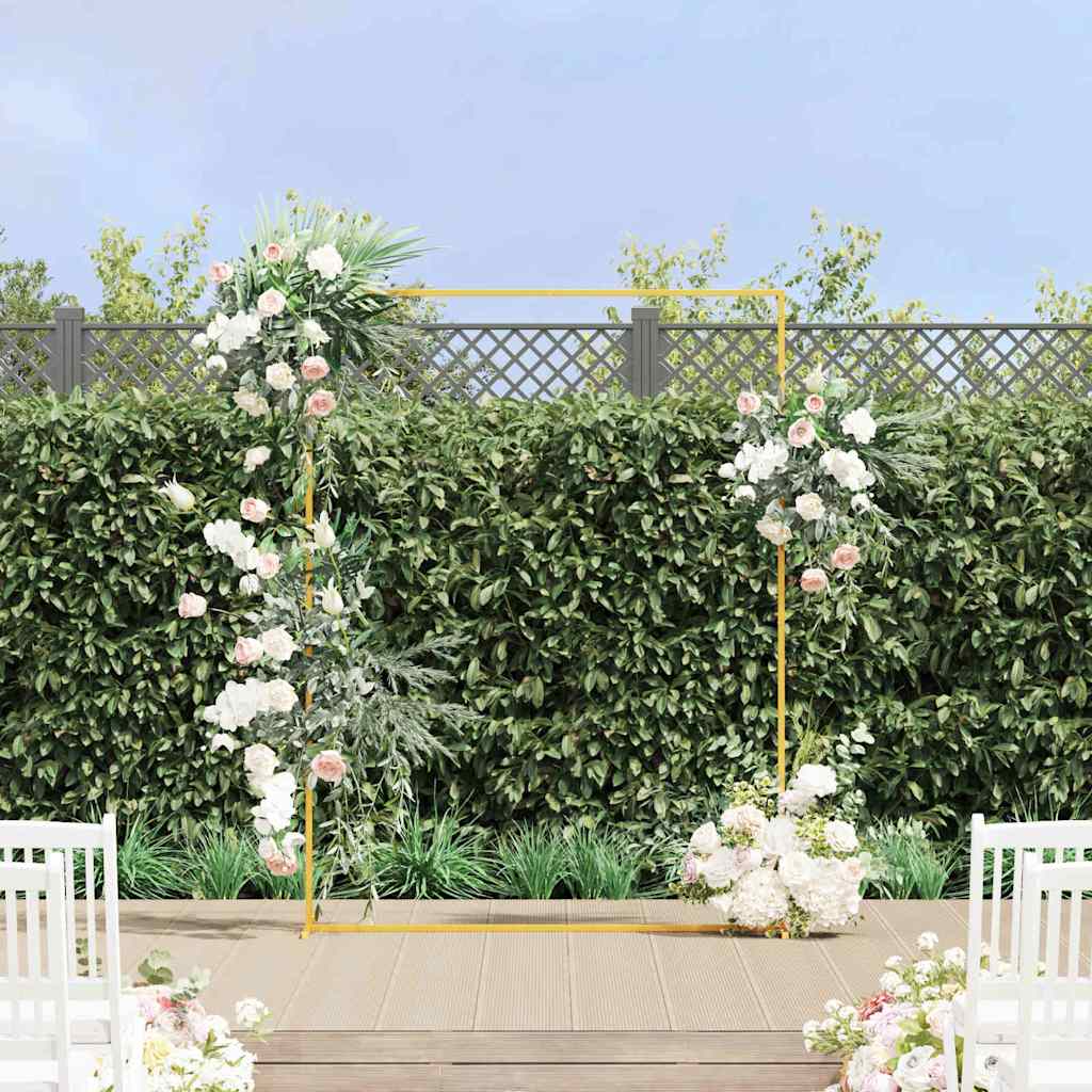 Wedding Arch Gold 150 x 49.5 x 200 cm Steel