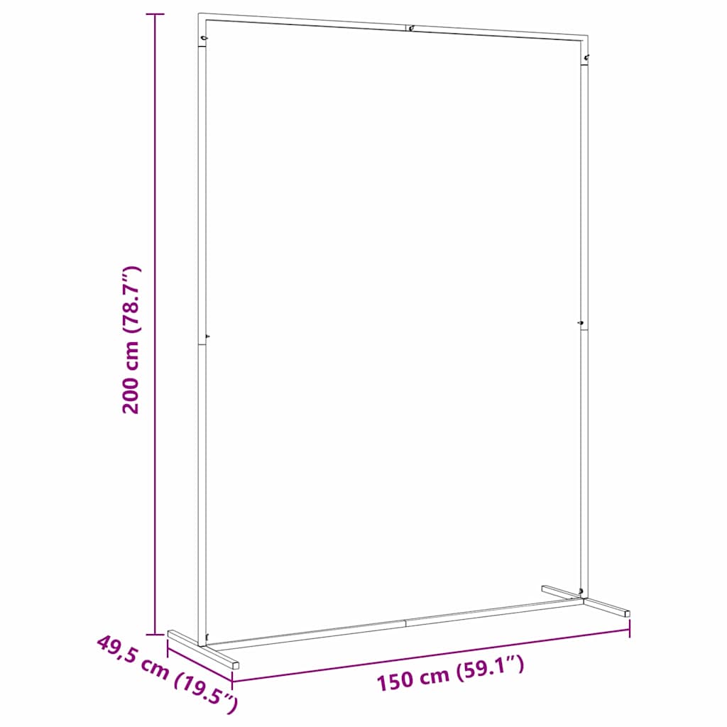 Wedding Arch Gold 150 x 49.5 x 200 cm Steel