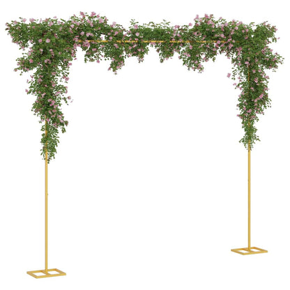 Wedding Arch Gold 338 x 35 x 300 cm Steel