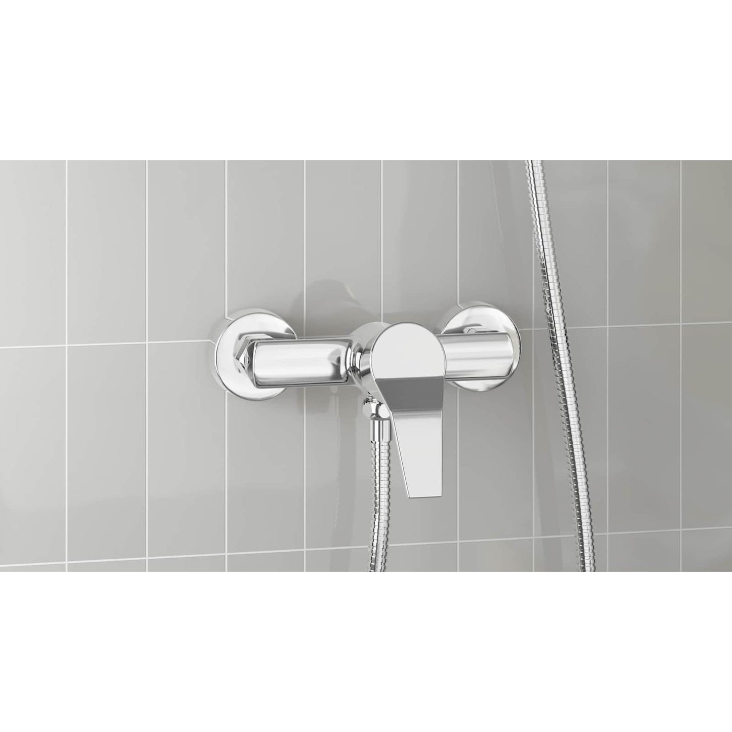 Shower Mixer Tap Chrome G 1 / 2 inches Brass