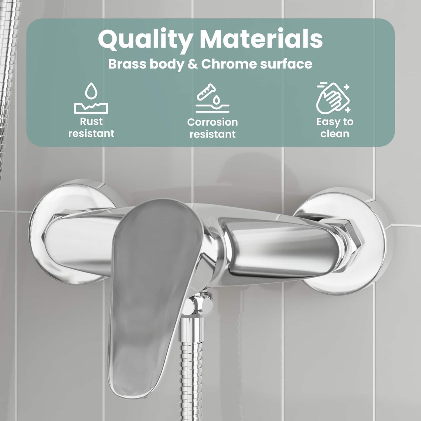 Shower Mixer Tap Chrome G 1 / 2 inches