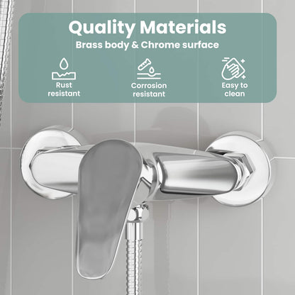 Shower Mixer Tap Chrome G 1 / 2 inches