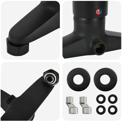 Shower Mixer Tap Black G 1 / 2 inches