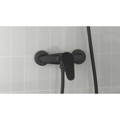 Shower Mixer Tap Black G 1 / 2 inches