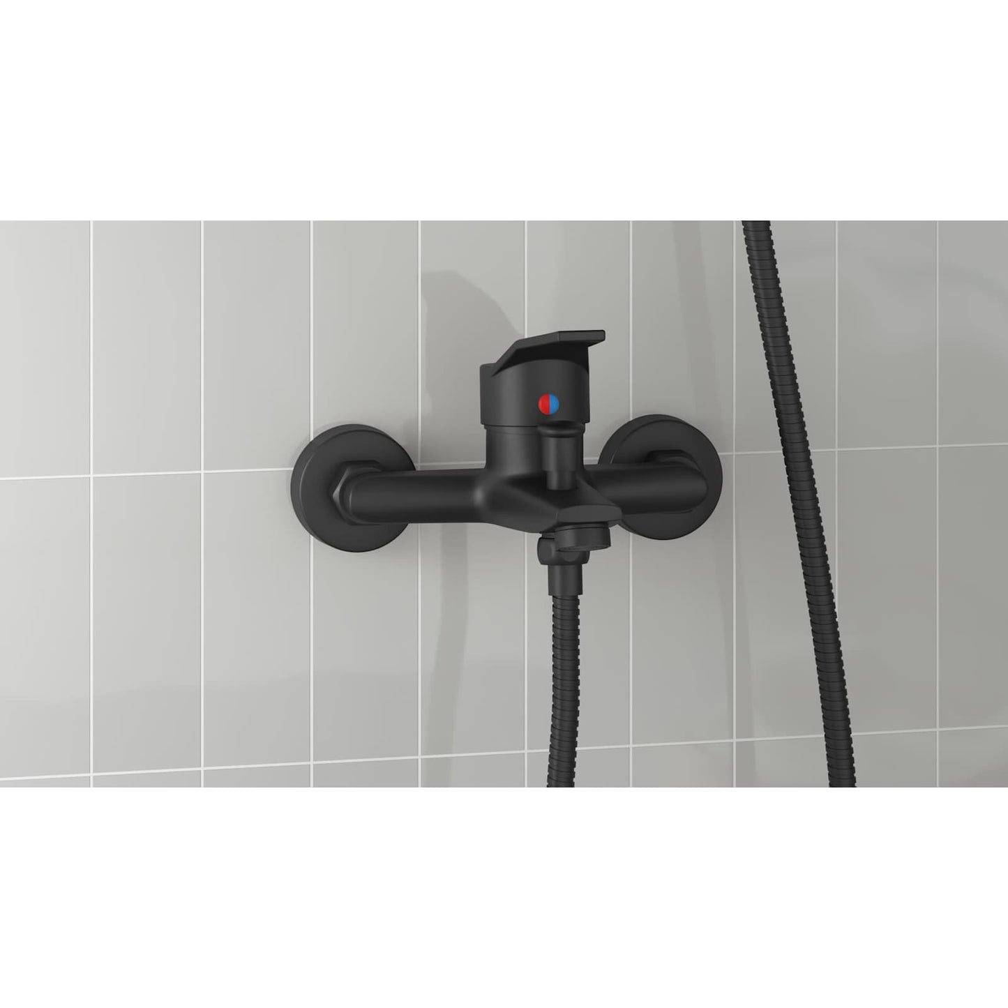 Shower Mixer Tap Black G 1 / 2 inches
