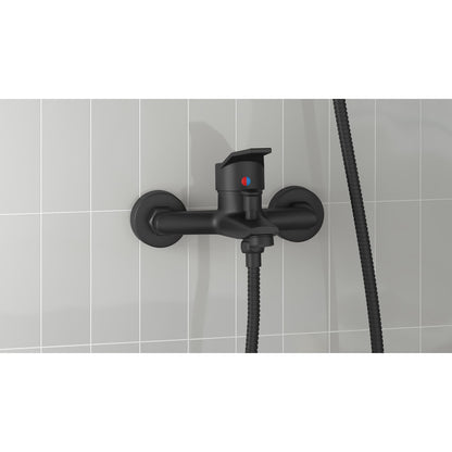 Shower Mixer Tap Black G 1 / 2 inches