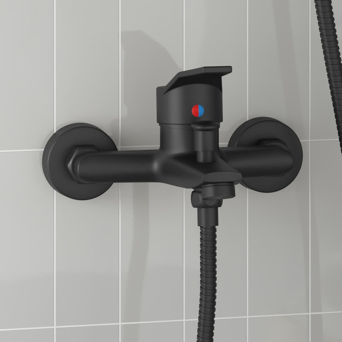 Shower Mixer Tap Black G 1 / 2 inches