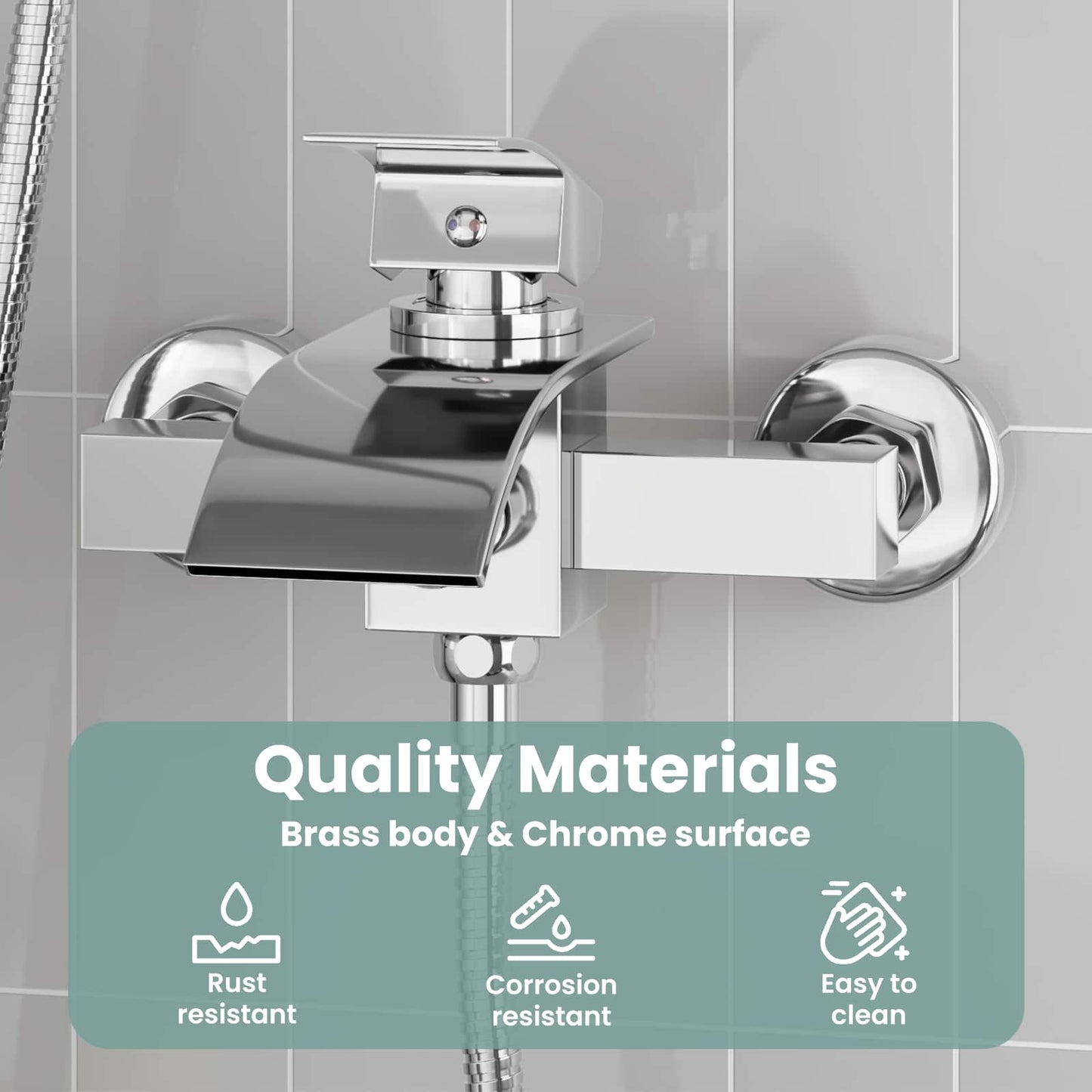 Shower Mixer Tap Chrome G 1 / 2 inches