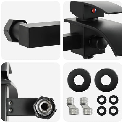 Shower Mixer Tap Black G 1 / 2 inches