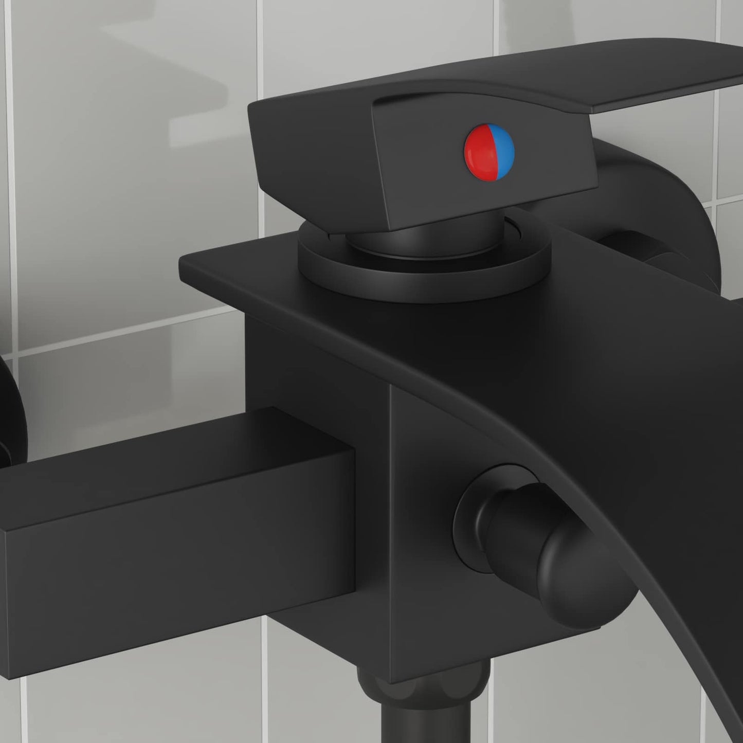 Shower Mixer Tap Black G 1 / 2 inches
