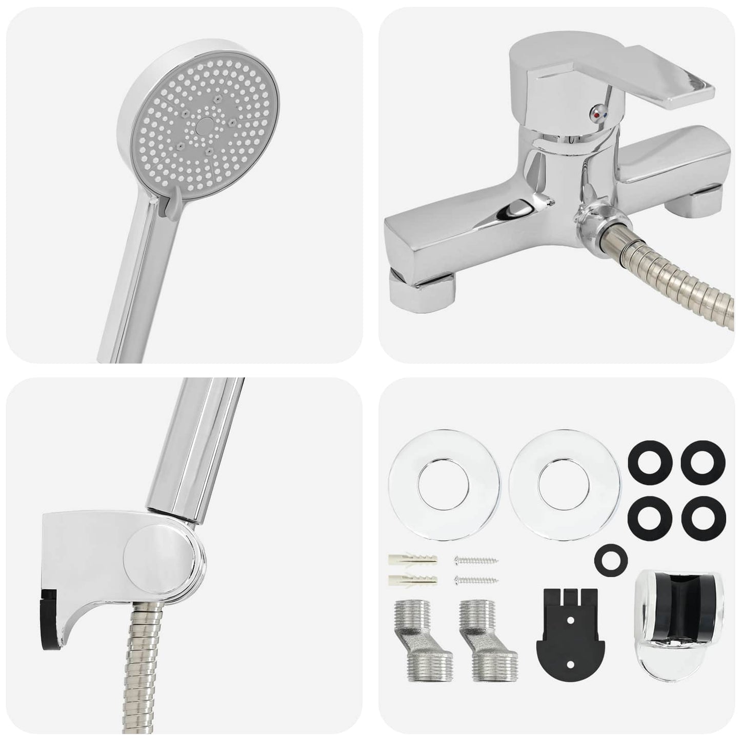 Shower Head Set Chrome G 1 / 2 inches Brass