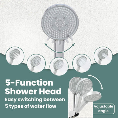 Shower Head Set Chrome G 1 / 2 inches Brass