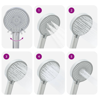 Shower Head Set Chrome G 1 / 2 inches Brass