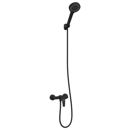 Shower Head Set Black G 1 / 2 inches Brass