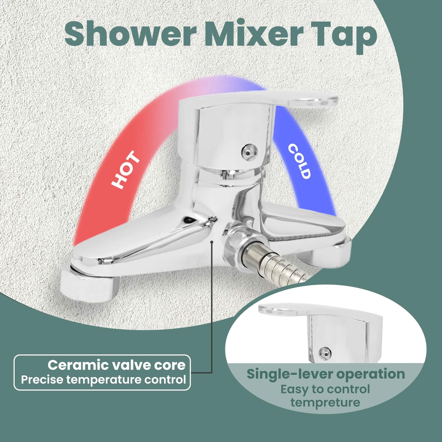 Shower Head Set Chrome G 1 / 2 inches