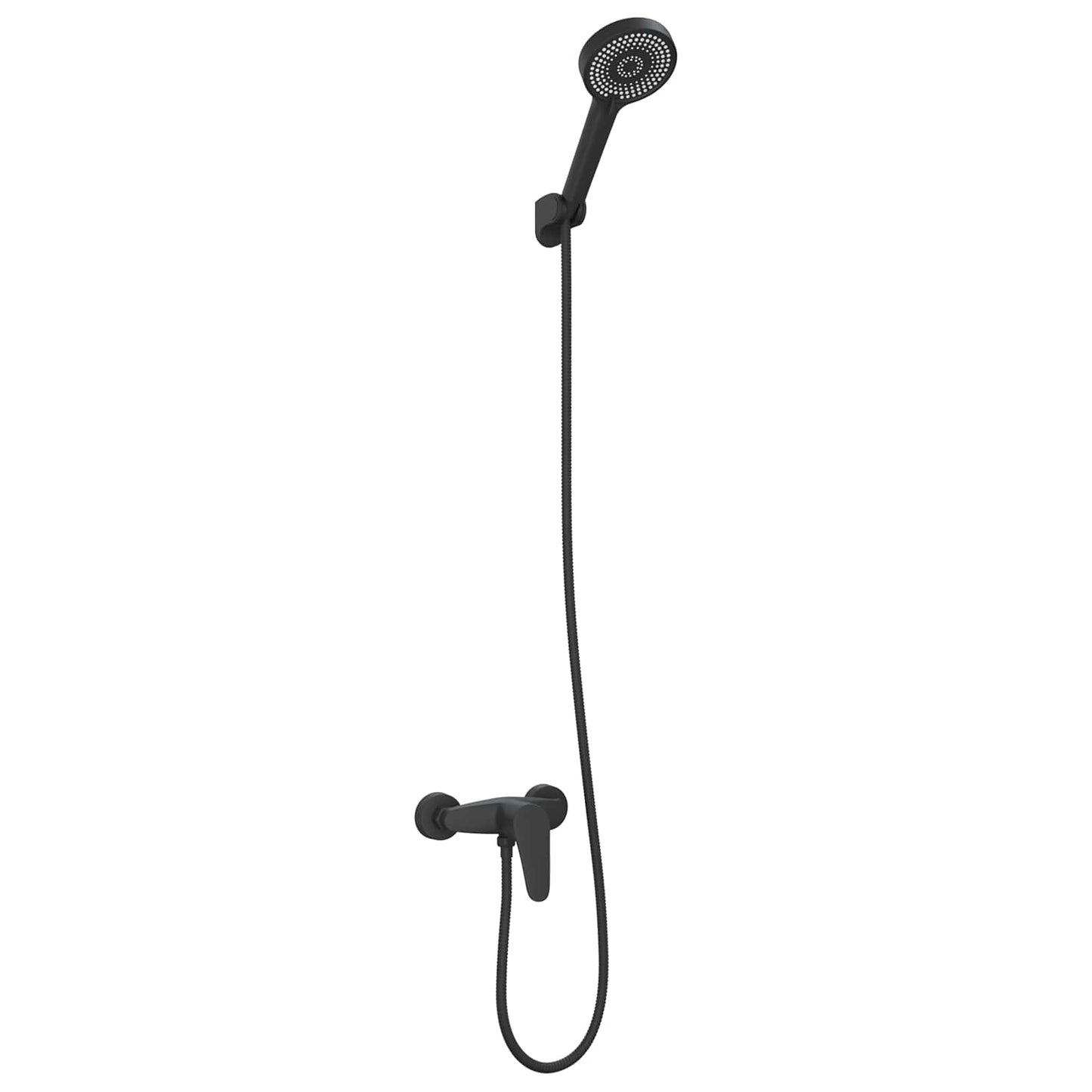 Shower Head Set Black G 1 / 2 inches