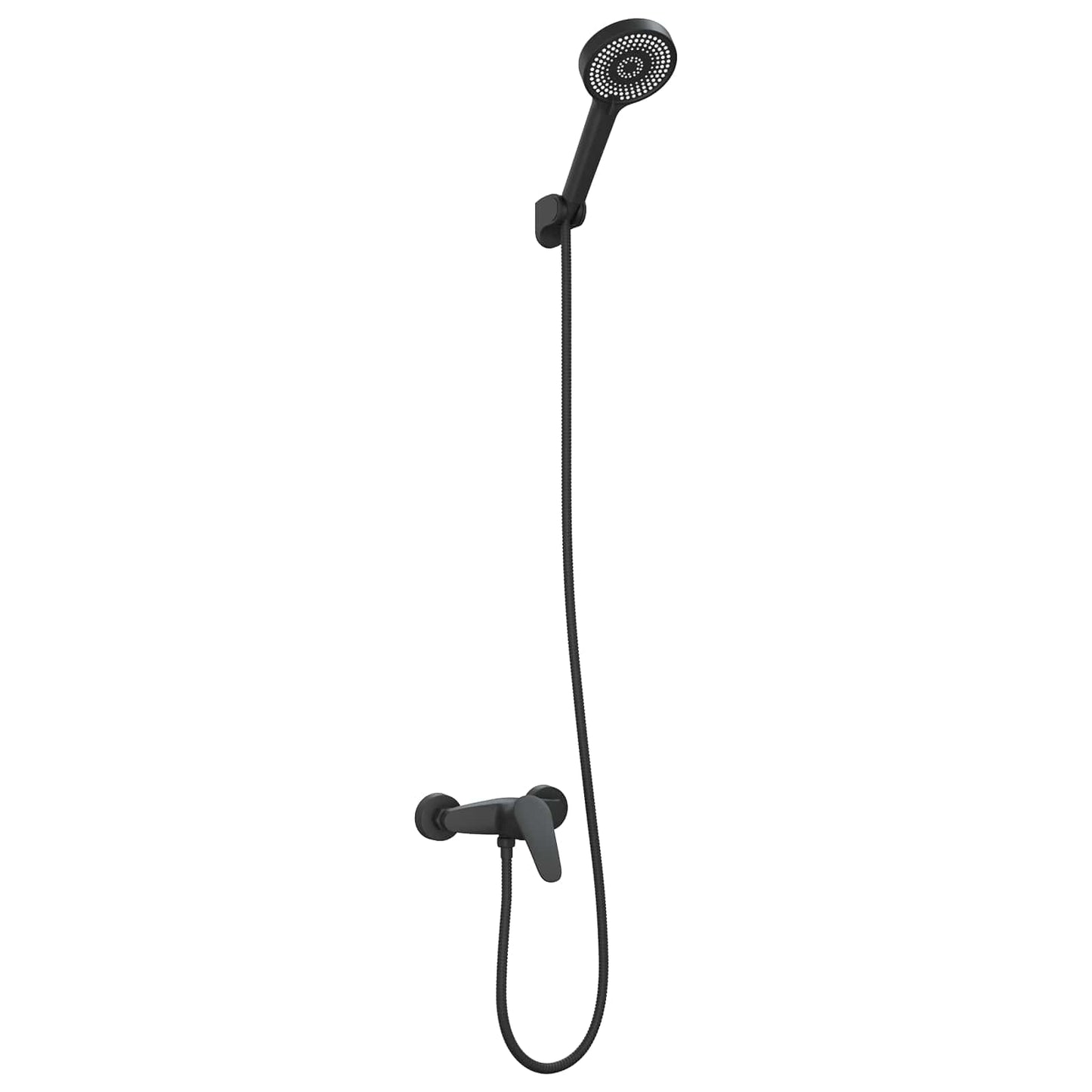 Shower Head Set Black G 1 / 2 inches