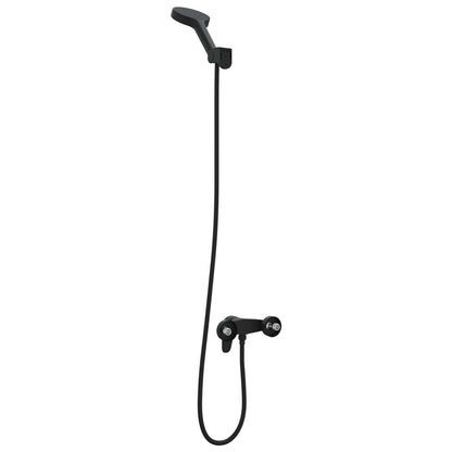 Shower Head Set Black G 1 / 2 inches
