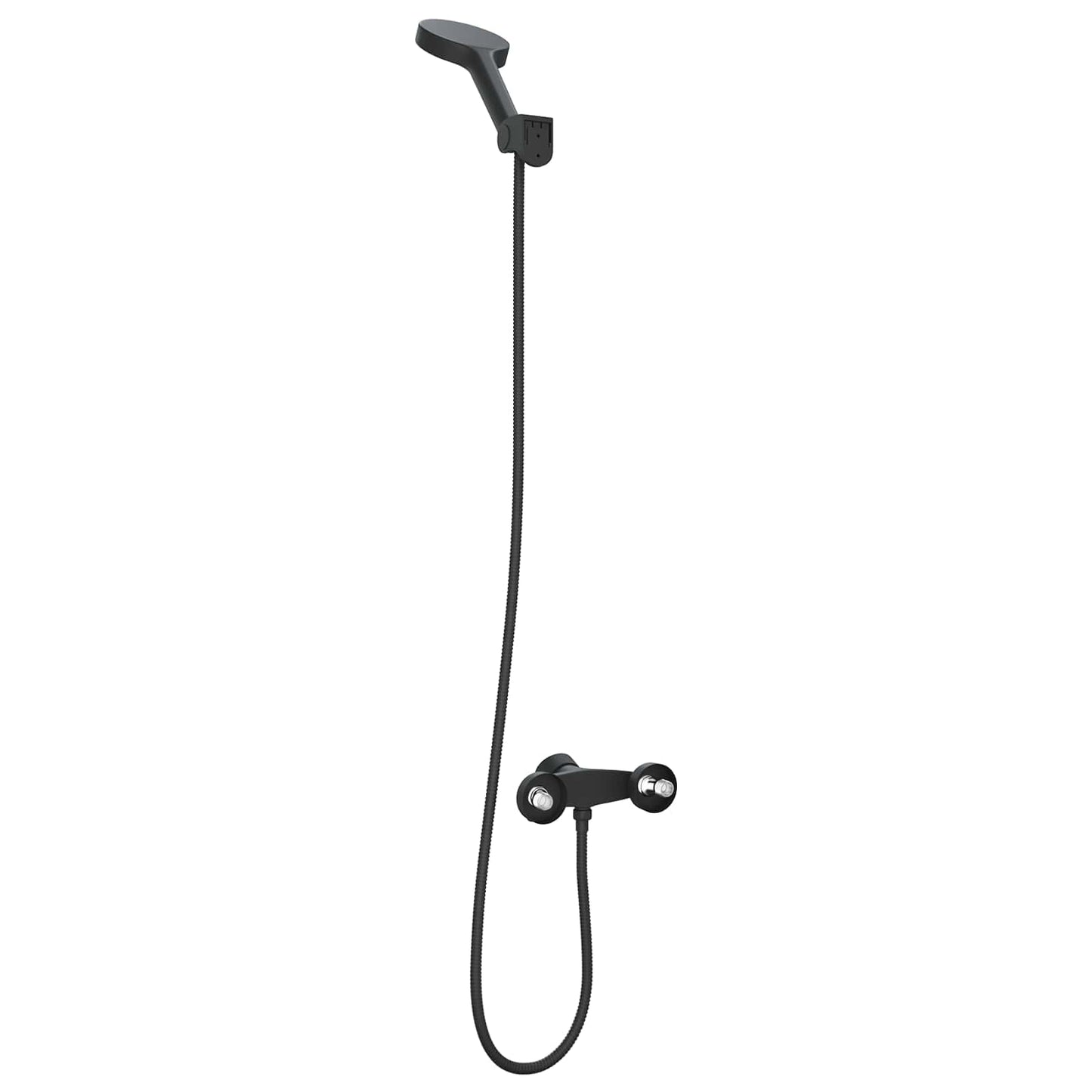 Shower Head Set Black G 1 / 2 inches