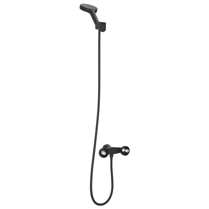 Shower Head Set Black G 1 / 2 inches