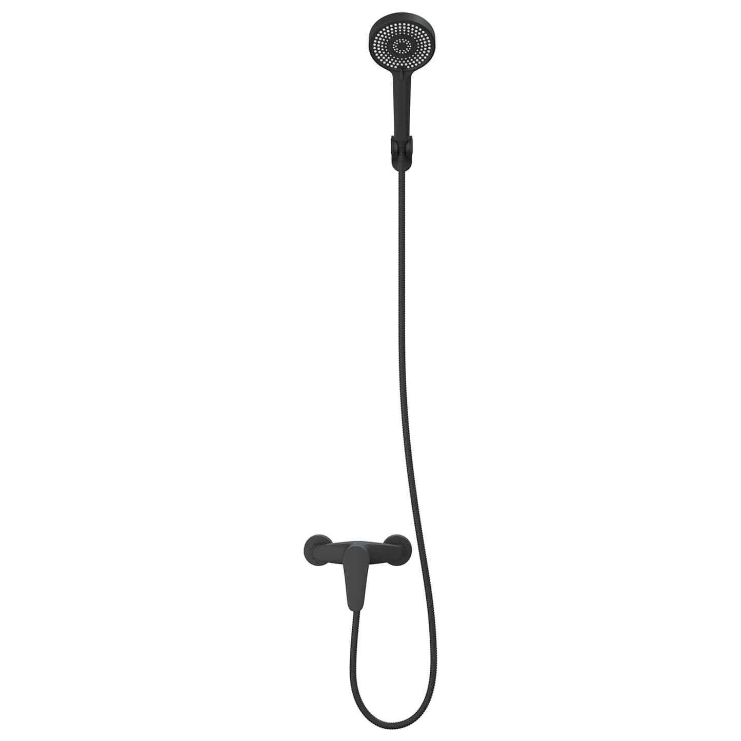 Shower Head Set Black G 1 / 2 inches