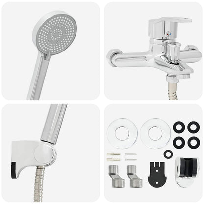 Shower Head Set Chrome G 1 / 2 inches