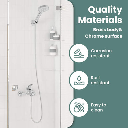 Shower Head Set Chrome G 1 / 2 inches