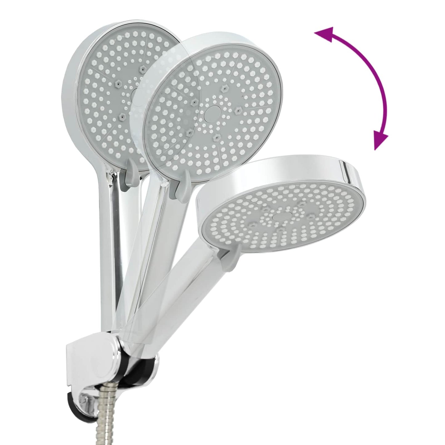 Shower Head Set Chrome G 1 / 2 inches