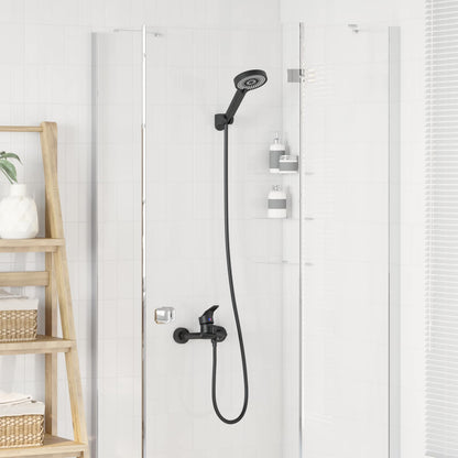 Shower Head Set Black G 1 / 2 inches