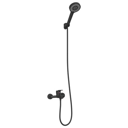Shower Head Set Black G 1 / 2 inches