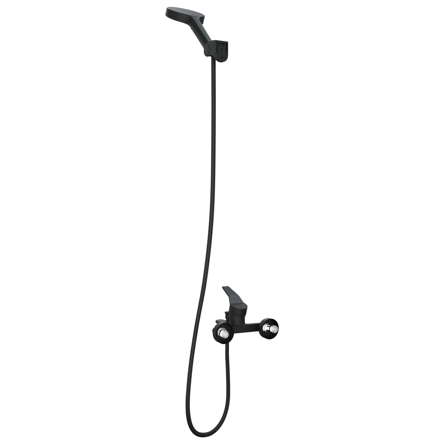 Shower Head Set Black G 1 / 2 inches