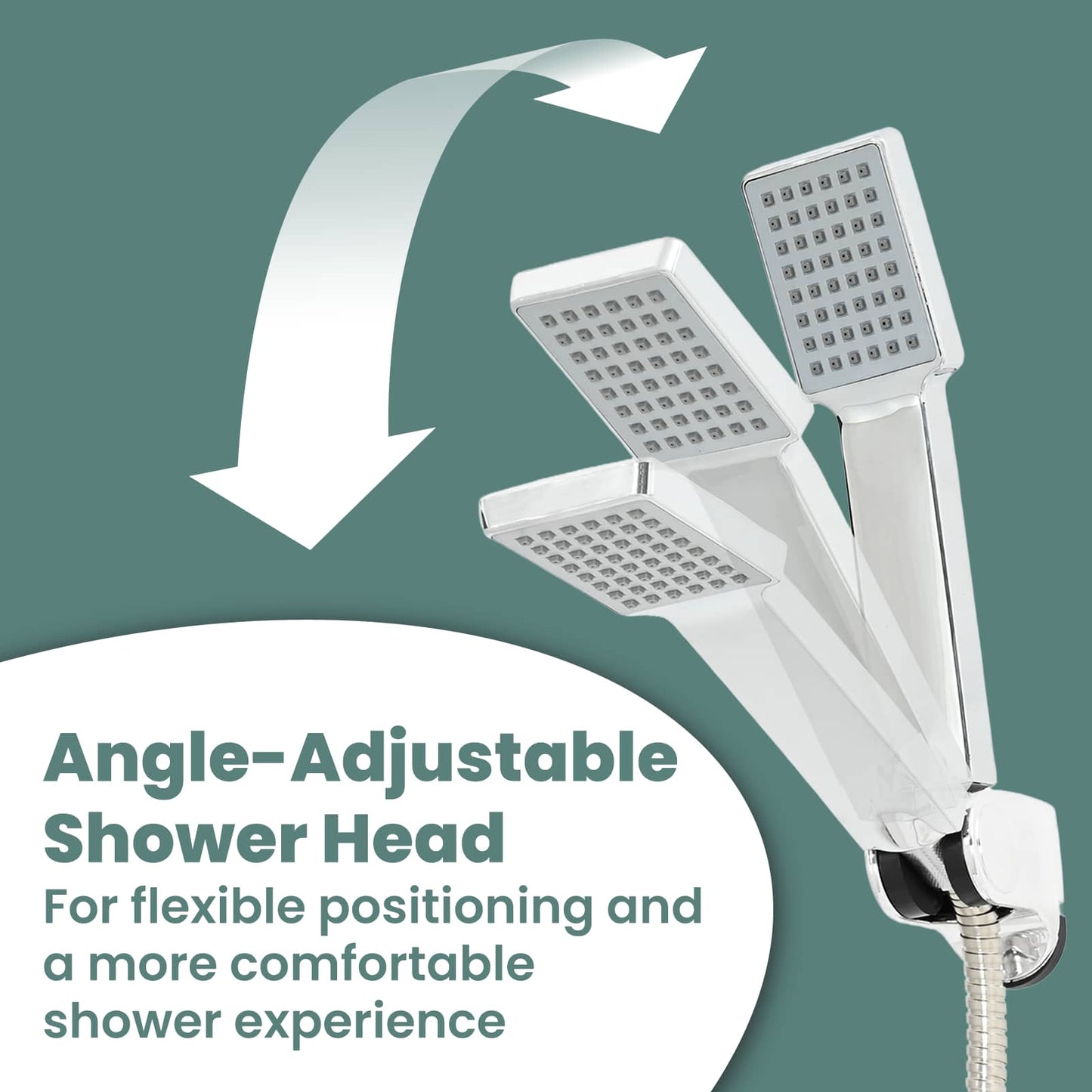 Shower Head Set Chrome G 1 / 2 inches