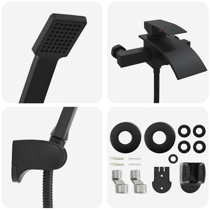 Shower Head Set Black G 1 / 2 inches