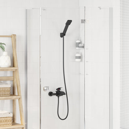 Shower Head Set Black G 1 / 2 inches