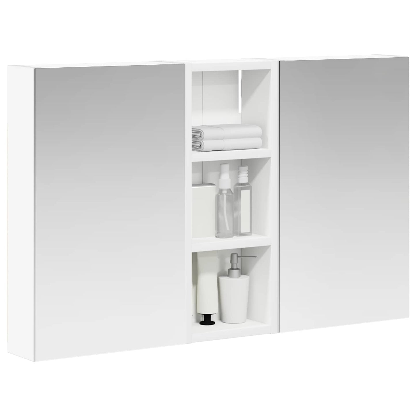 Bathroom Cabinet Set 3 pcs 80 x 10.5 x 50 cm Engineered wood