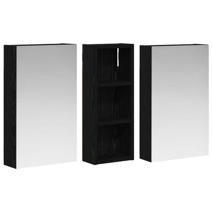 Bathroom Cabinet Set 3 pcs 80 x 10.5 x 50 cm Engineered wood