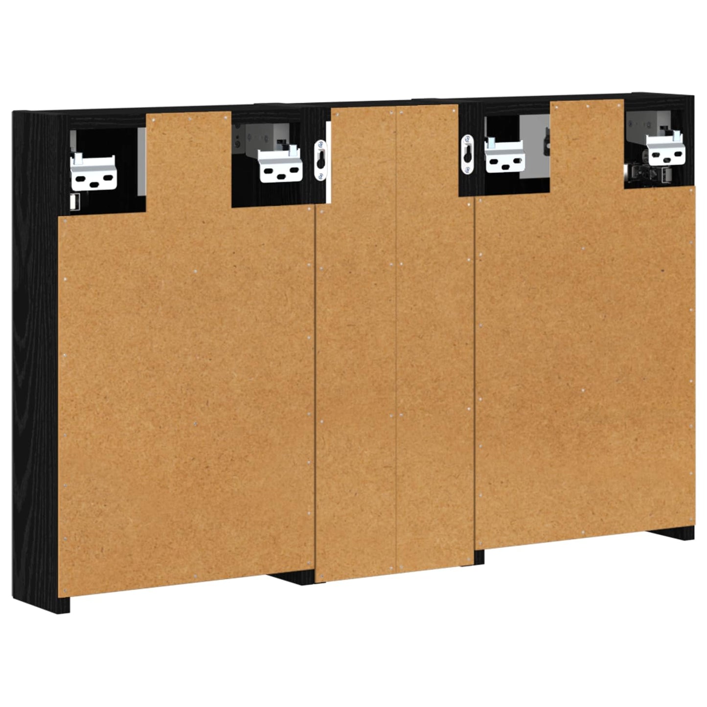 Bathroom Cabinet Set 3 pcs 80 x 10.5 x 50 cm Engineered wood