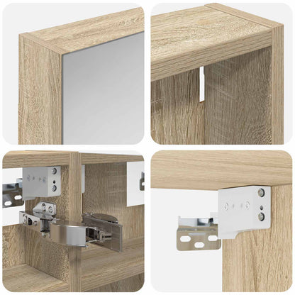 Bathroom Cabinet Set 3 pcs 80 x 10.5 x 50 cm Engineered wood