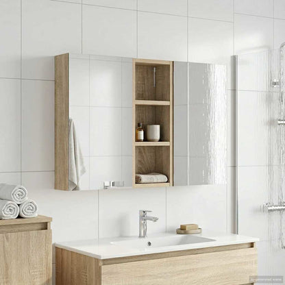Bathroom Cabinet Set 3 pcs 80 x 10.5 x 50 cm Engineered wood