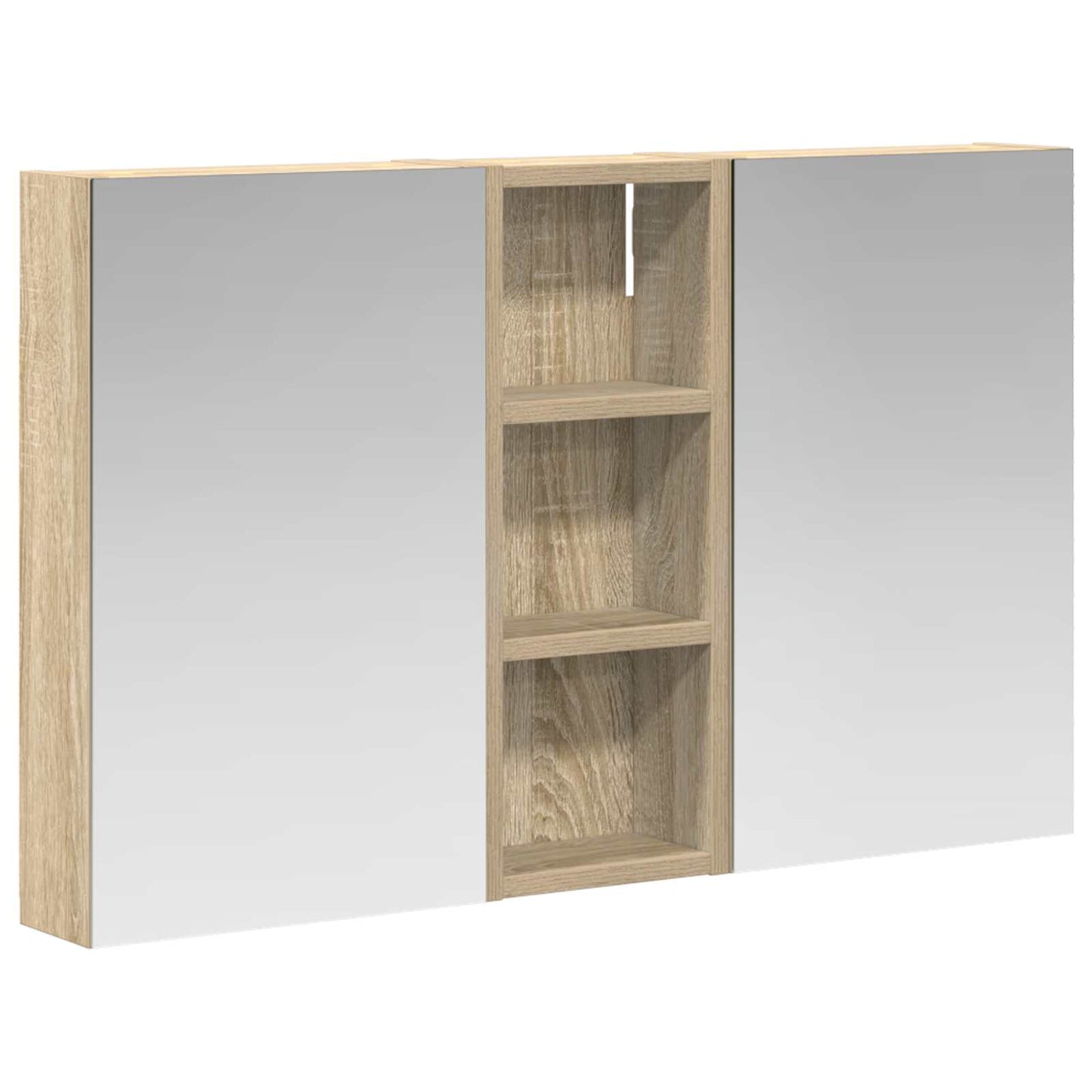Bathroom Cabinet Set 3 pcs 80 x 10.5 x 50 cm Engineered wood