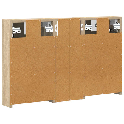 Bathroom Cabinet Set 3 pcs 80 x 10.5 x 50 cm Engineered wood
