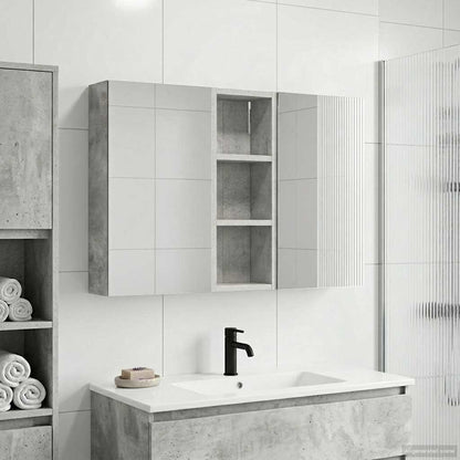 Bathroom Cabinet Set 3 pcs 80 x 10.5 x 50 cm Engineered wood