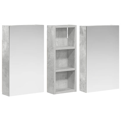 Bathroom Cabinet Set 3 pcs 80 x 10.5 x 50 cm Engineered wood