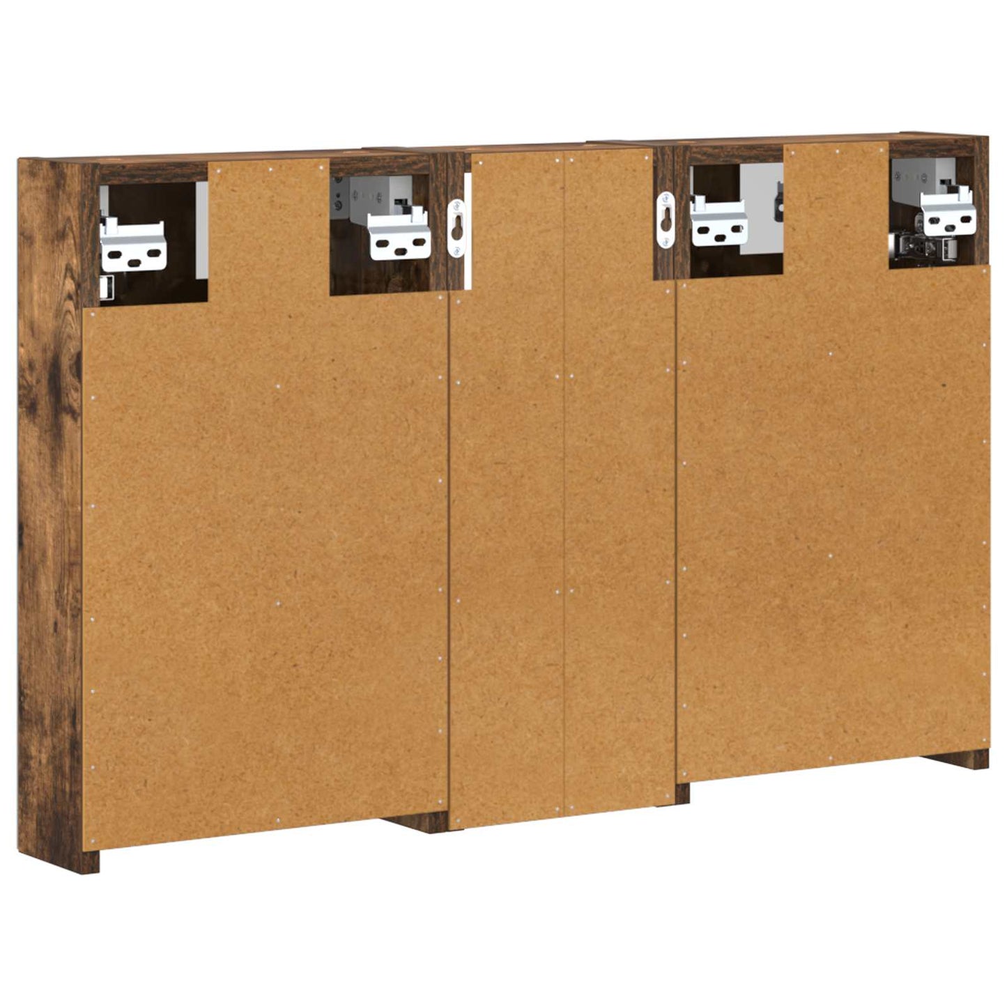 Bathroom Cabinet Set 3 pcs 80 x 10.5 x 50 cm Engineered wood
